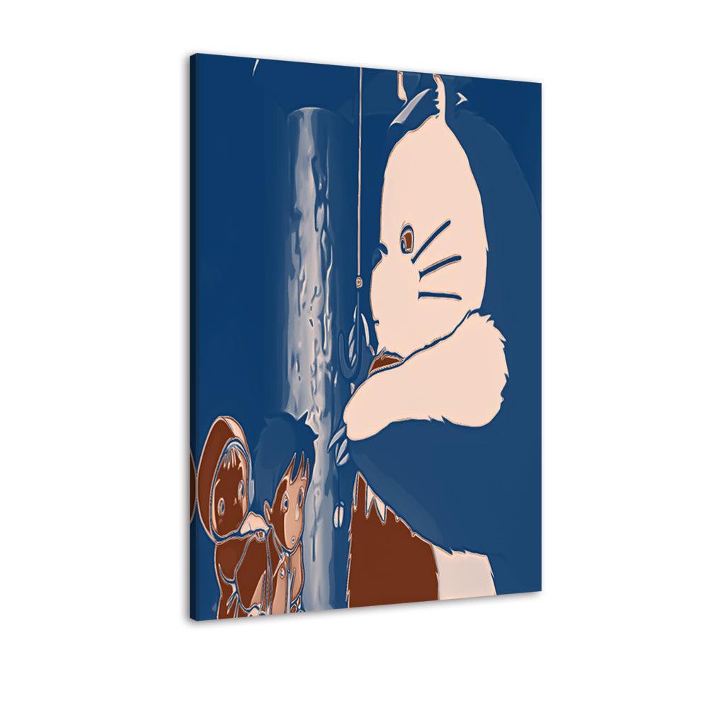 The Abstract Cat Cartoon 1 Piece HD Multi Panel Canvas Wall Art Frame-Original Frame