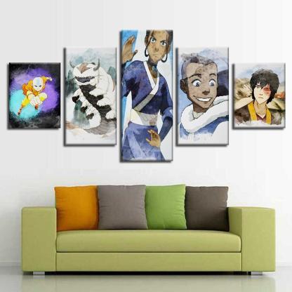 Avatar 5 Piece HD Multi Panel Canvas Wall Art Frame-Original Frame
