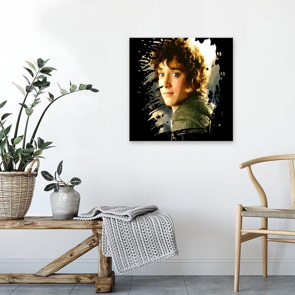 Bilbo Bolsón 1 Piece HD Multi Panel Canvas Wall Art Frame-Original Frame