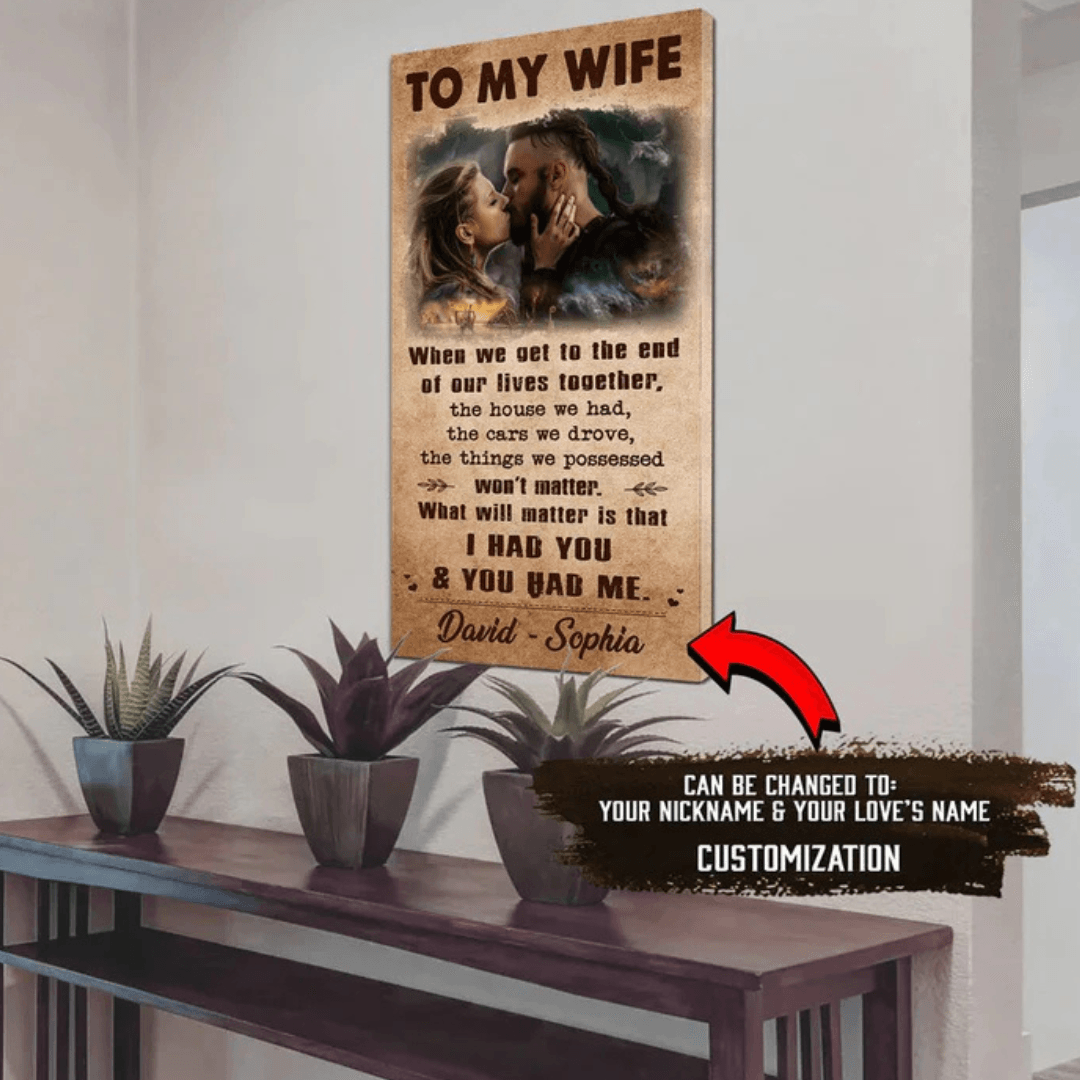 Personalized Anniversary Canvas Print