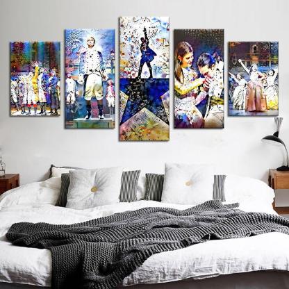 Hamilton 5 Piece HD Multi Panel Canvas Wall Art Frame-Original Frame