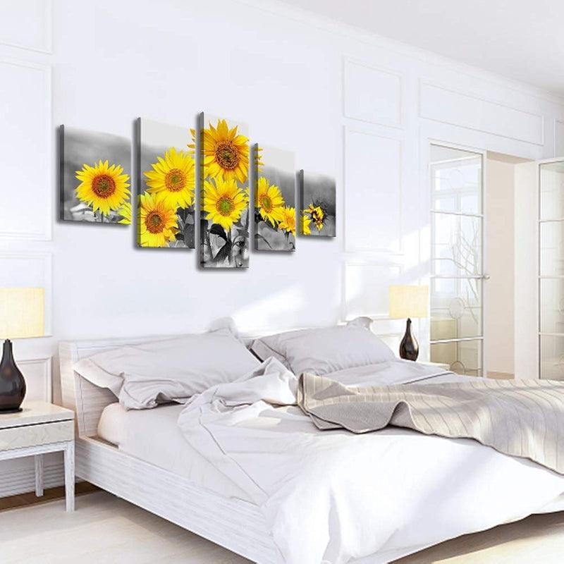 Minimalist Tree Silhouette Canvas Wall Art Set-Original Frame