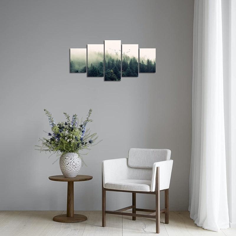 Abstract Texture Wall Art Painting Black And Golden Marble-Original Frame