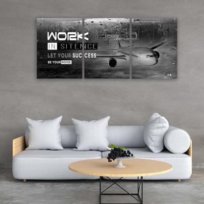 Inspirational Wall Art Canvas Set For Motivation And Success-Original Frame