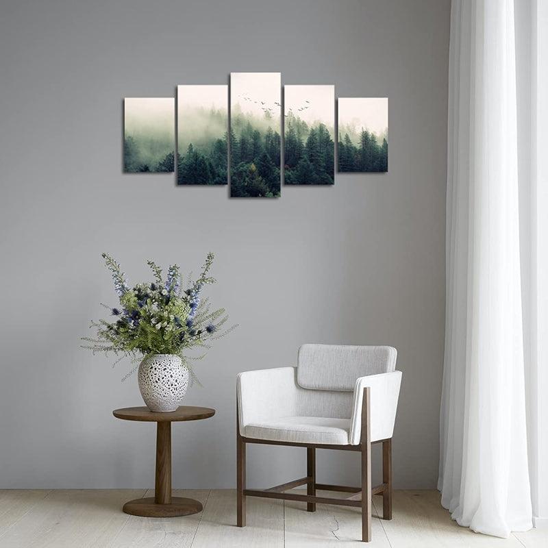 Abstract Texture Wall Art Painting Black And Golden Marble-Original Frame