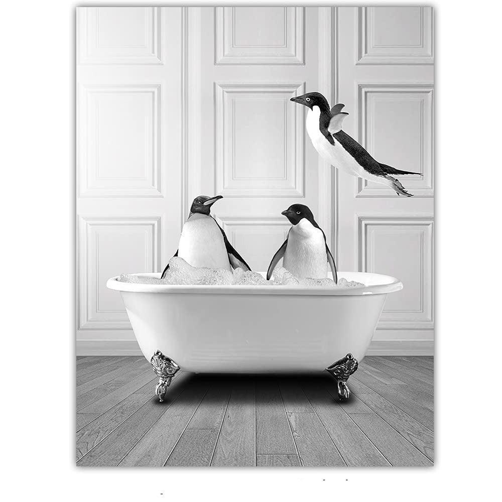 Animal Print 4-Piece Home Decor Poster-Original Frame