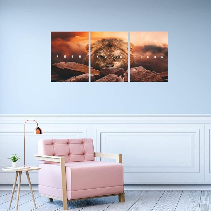 Inspirational Wall Art Canvas Set For Motivation And Success-Original Frame