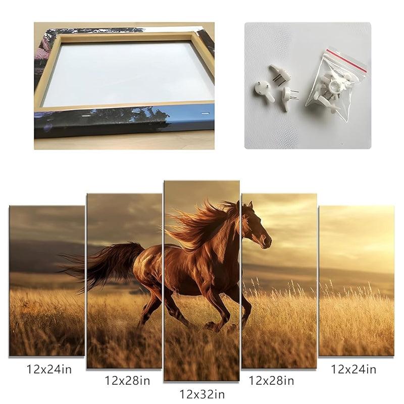 Modern Large Canvas Butterflies Wall Art Set-Original Frame