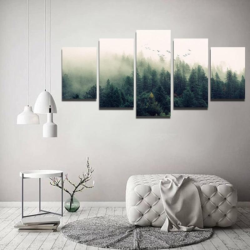 Abstract Texture Wall Art Painting Black And Golden Marble-Original Frame