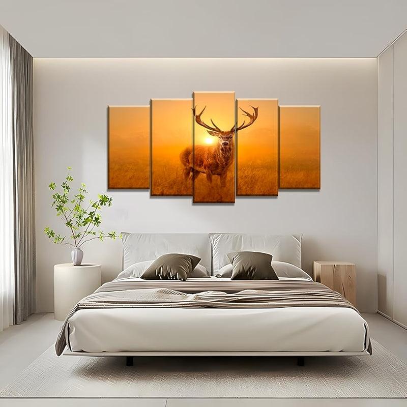 Modern Large Canvas Butterflies Wall Art Set-Original Frame