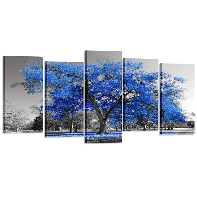 5 Piece Tree Landscape Wall Art Set-Original Frame