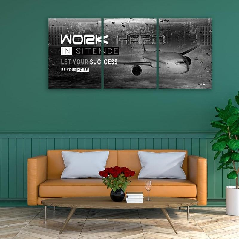 Inspirational Wall Art Canvas Set For Motivation And Success-Original Frame