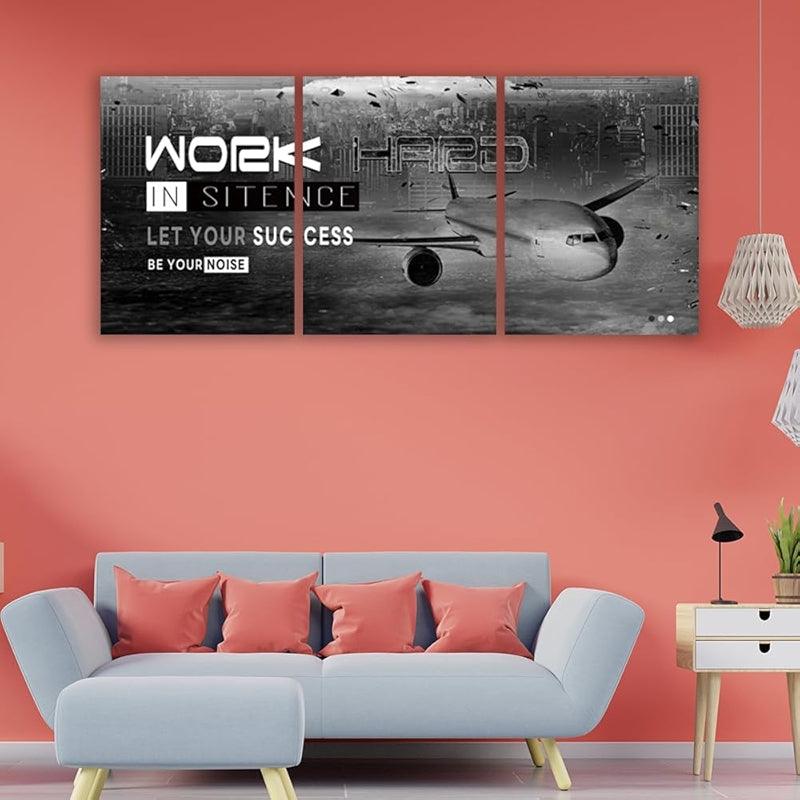 Inspirational Wall Art Canvas Set For Motivation And Success-Original Frame