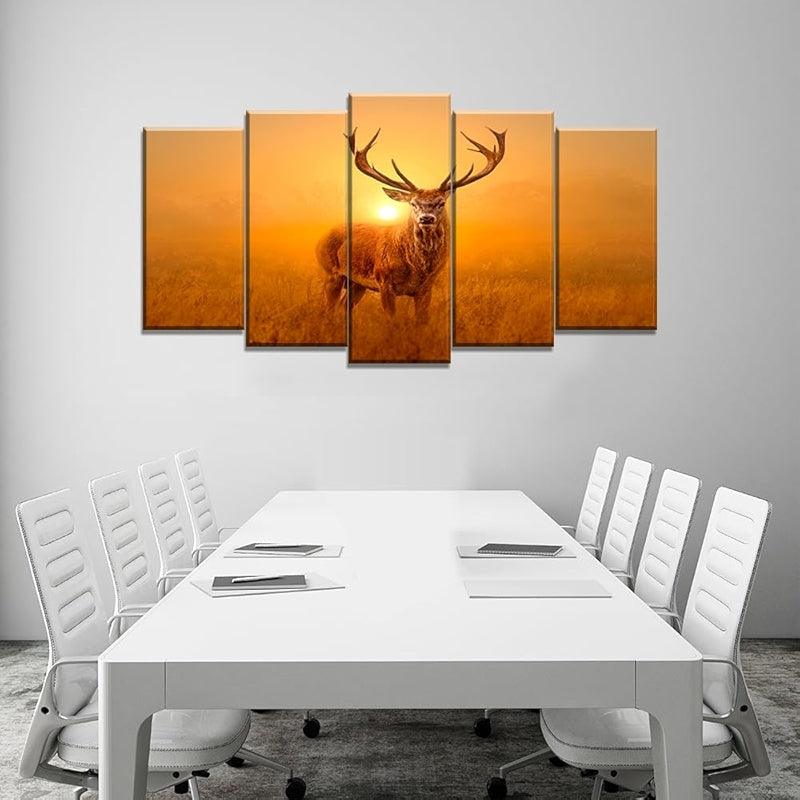 Modern Large Canvas Butterflies Wall Art Set-Original Frame