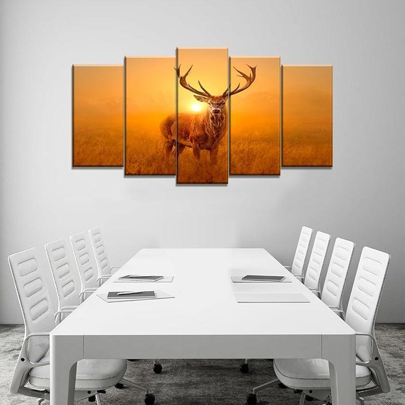 Modern Large Canvas Butterflies Wall Art Set-Original Frame