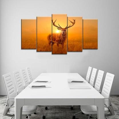 Modern Large Canvas Butterflies Wall Art Set-Original Frame