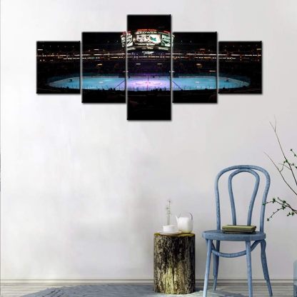  5 Piece Canvas Wall Art Of Basketball Arena Sports Room