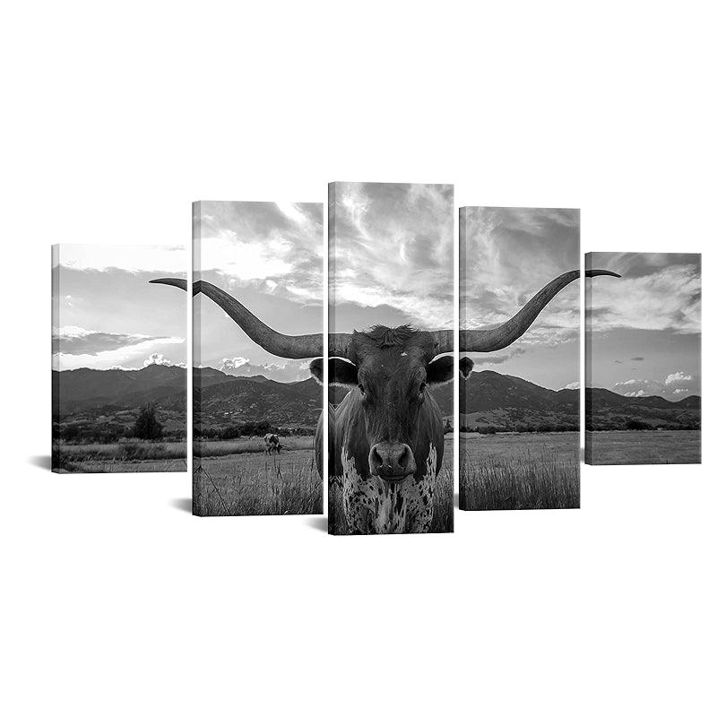 Texas Animal Canvas Wall Art Set-Original Frame