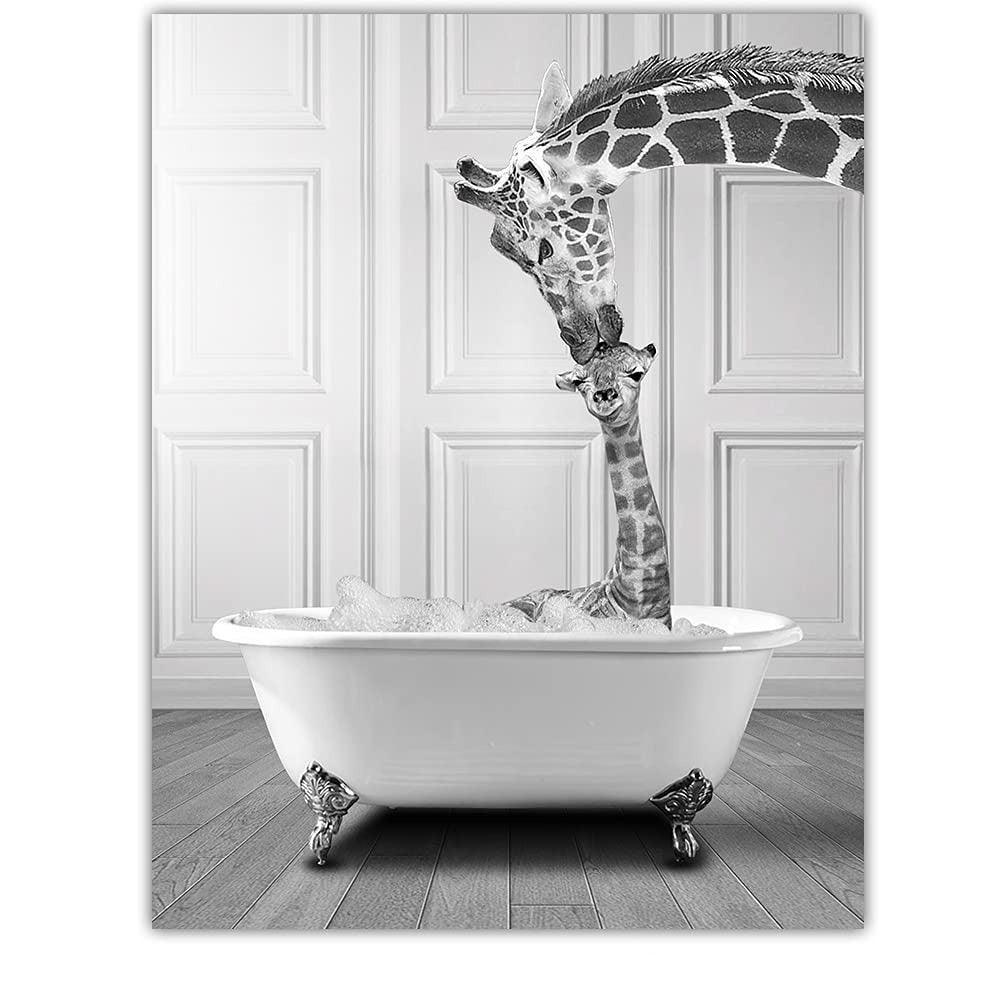 Animal Print 4-Piece Home Decor Poster-Original Frame