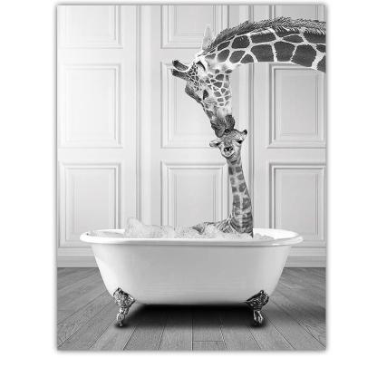 Animal Print 4-Piece Home Decor Poster-Original Frame