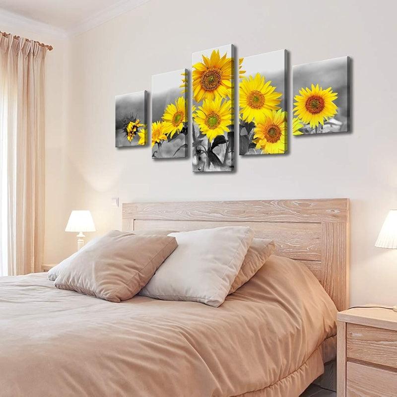 Minimalist Tree Silhouette Canvas Wall Art Set-Original Frame