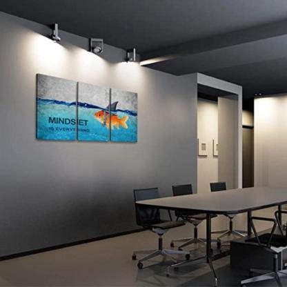 3 Panels Modern Framed Canvas Wall Art Poster Frames-Original Frame