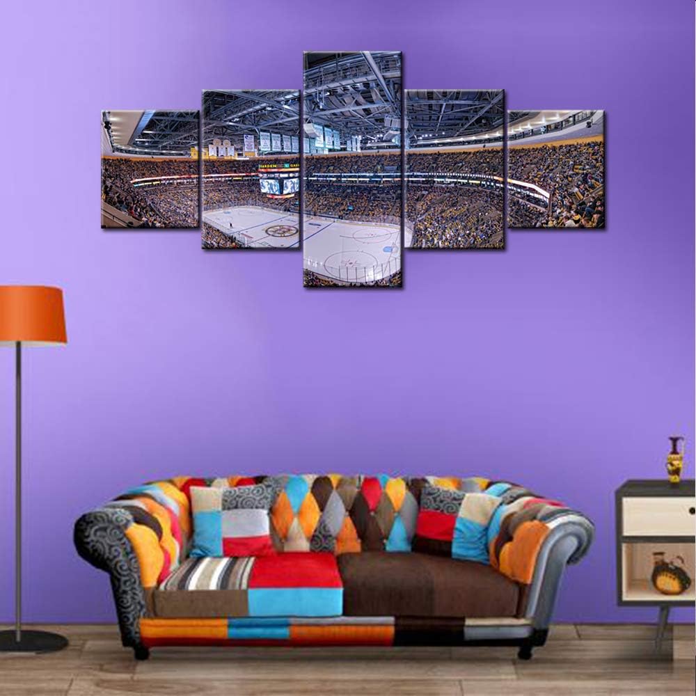  5 Piece Canvas Wall Art Of Basketball Arena Sports Room