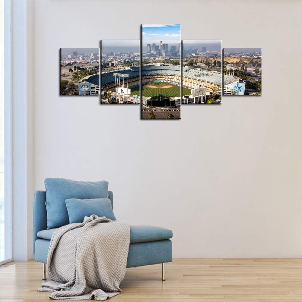  5 Piece Canvas Wall Art Of Basketball Arena Sports Room