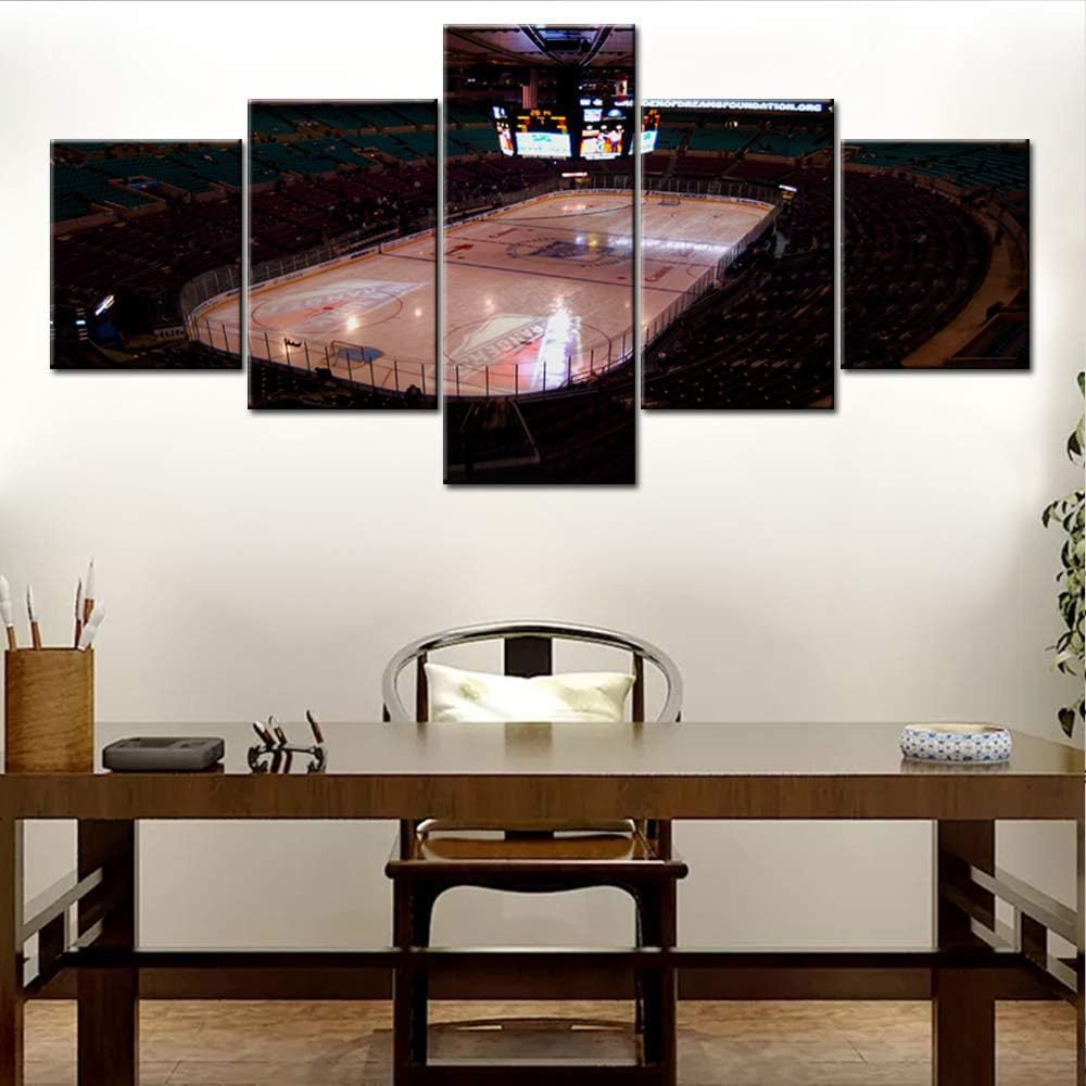  5 Piece Canvas Wall Art Of Basketball Arena Sports Room