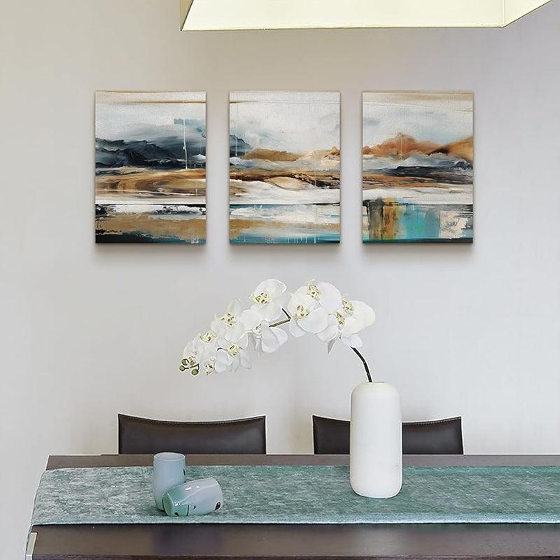 Abstract Mountain Forest Landscapes Canvas Wall Art Set-Original Frame