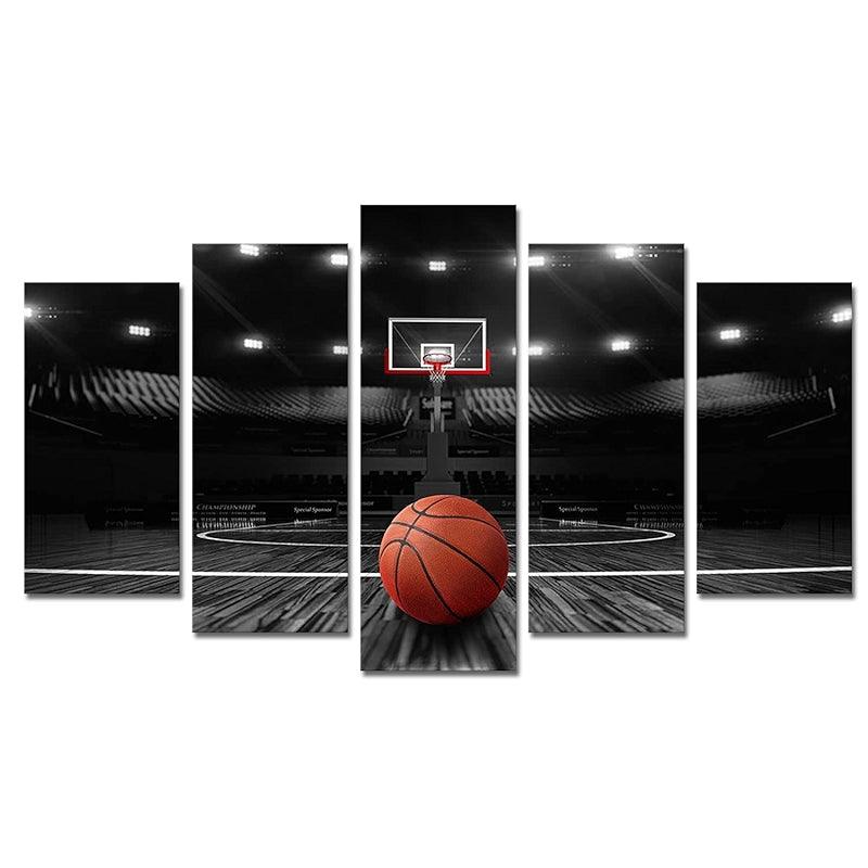 Basketball Court Canvas Wall Art Set For Home Decor-Original Frame