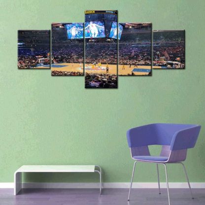  5 Piece Canvas Wall Art Of Basketball Arena Sports Room