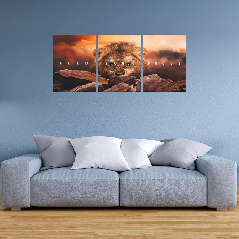 Inspirational Wall Art Canvas Set For Motivation And Success-Original Frame