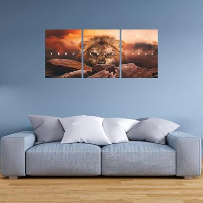 Inspirational Wall Art Canvas Set For Motivation And Success-Original Frame