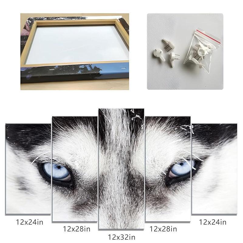 Modern Large Canvas Butterflies Wall Art Set-Original Frame