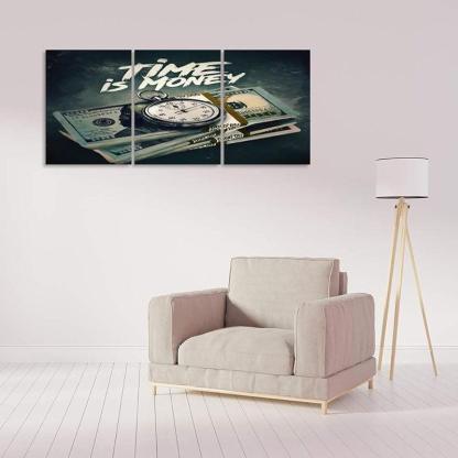 Inspirational Wall Art Canvas Set For Motivation And Success-Original Frame