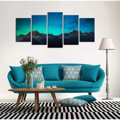 5 Piece Tranquil Landscapes And Timeless Elegance Collection-Original Frame