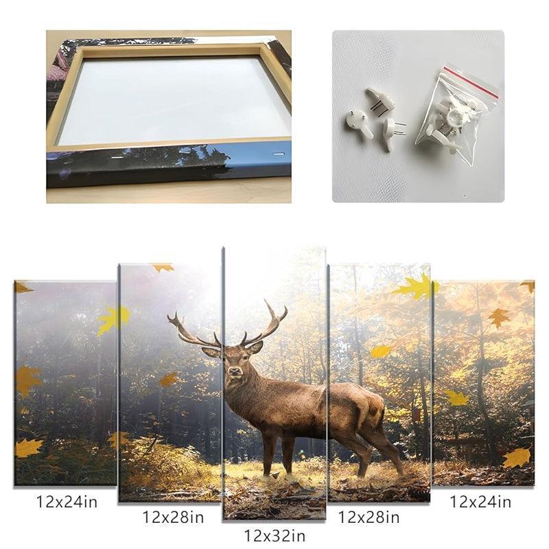 Modern Large Canvas Butterflies Wall Art Set-Original Frame