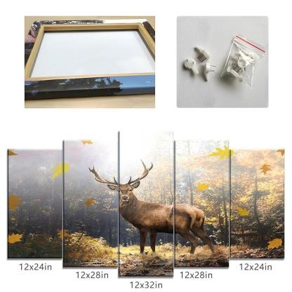 Modern Large Canvas Butterflies Wall Art Set-Original Frame