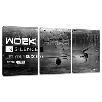 Inspirational Wall Art Canvas Set For Motivation And Success-Original Frame