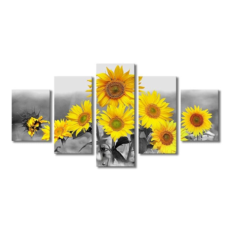 Minimalist Tree Silhouette Canvas Wall Art Set-Original Frame