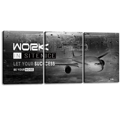 Inspirational Wall Art Canvas Set For Motivation And Success-Original Frame