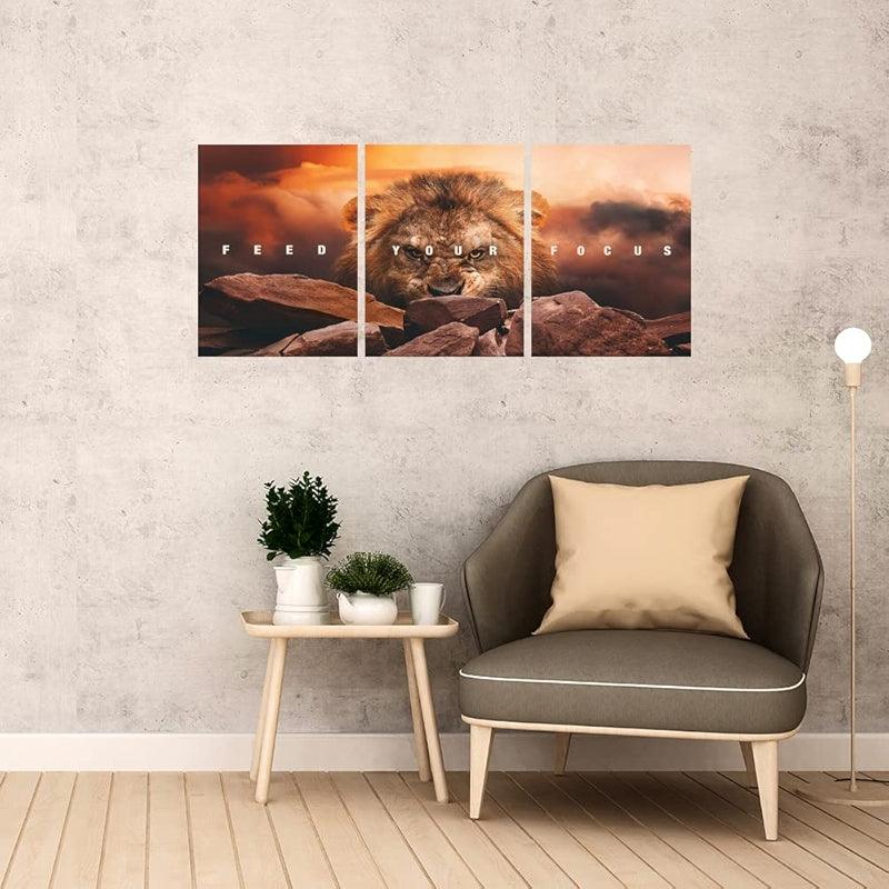 Inspirational Wall Art Canvas Set For Motivation And Success-Original Frame