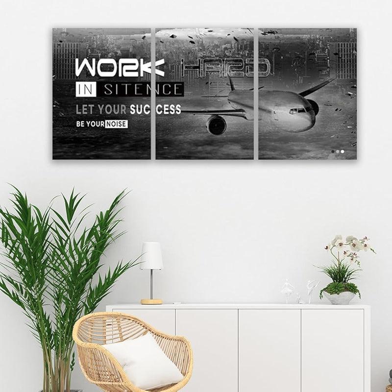 Inspirational Wall Art Canvas Set For Motivation And Success-Original Frame