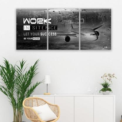 Inspirational Wall Art Canvas Set For Motivation And Success-Original Frame