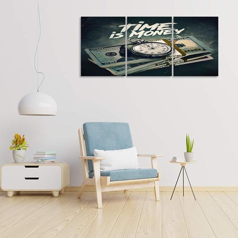 Inspirational Wall Art Canvas Set For Motivation And Success-Original Frame