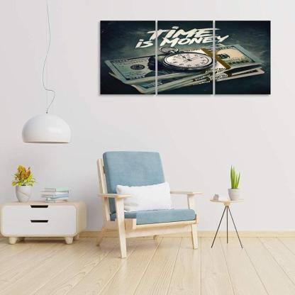 Inspirational Wall Art Canvas Set For Motivation And Success-Original Frame