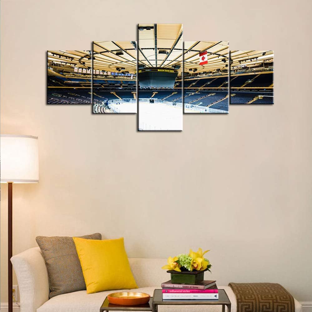  5 Piece Canvas Wall Art Of Basketball Arena Sports Room