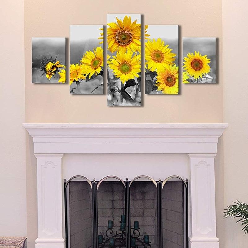 Minimalist Tree Silhouette Canvas Wall Art Set-Original Frame