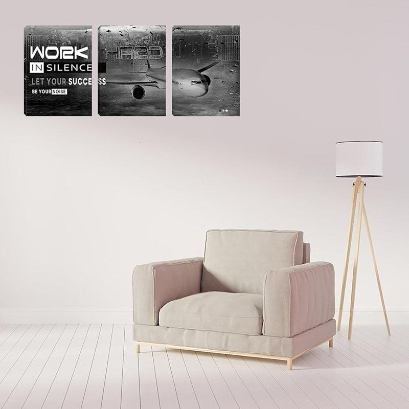 Inspirational Wall Art Canvas Set For Motivation And Success-Original Frame